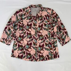 ROYAL ROBBINS Expedition XL Top Standard Fit Shirt Blouse Floral Pocket Outdoors